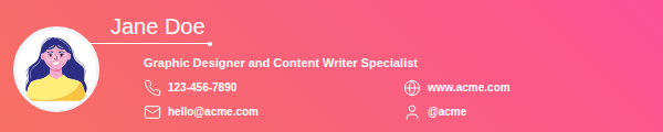 Email banner — sample PNG output from the default email banner template